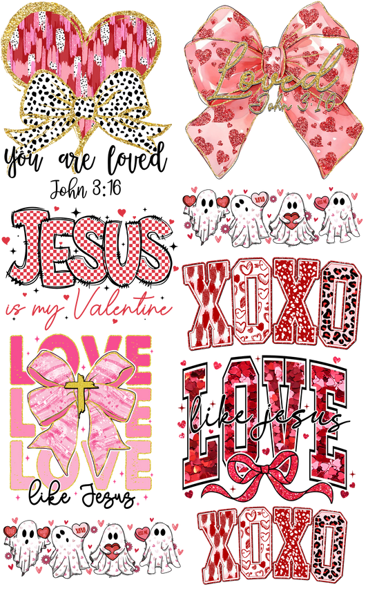 Valentines Gang Sheet 22.5"X36