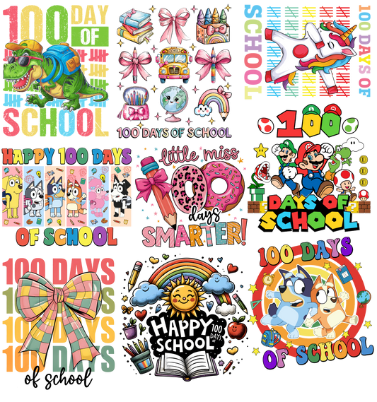 100 Days Gangsheet 22.5"X24"