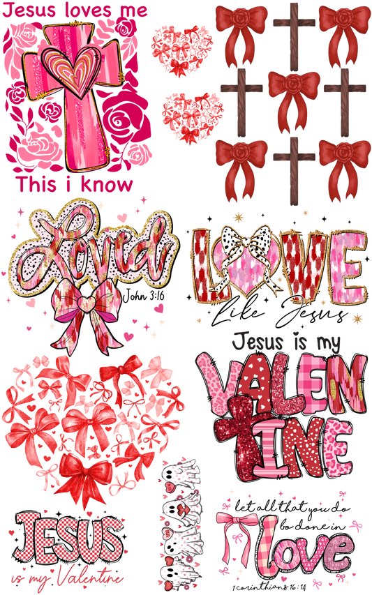 Valentines Gang Sheet 22.5"X36