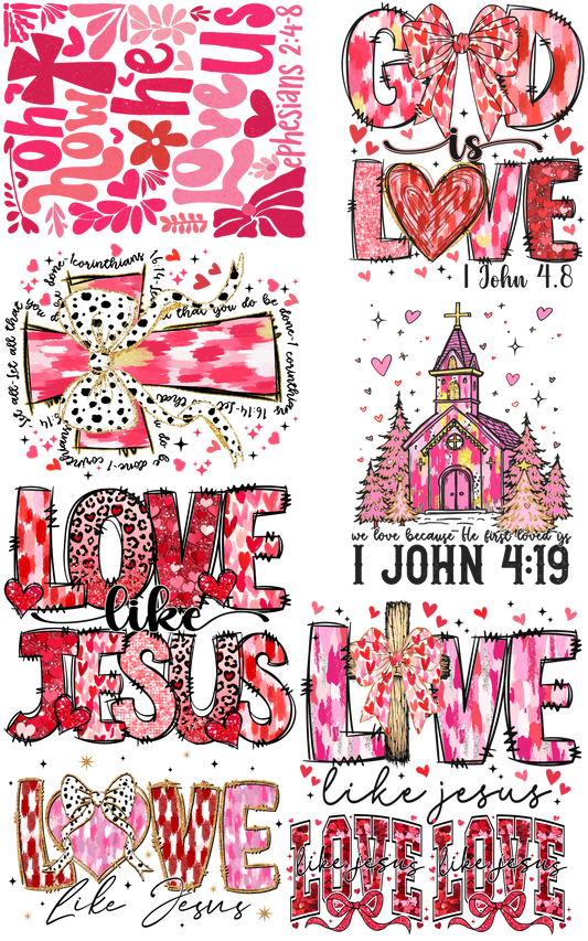 Valentines Gang Sheet 22.5"X36