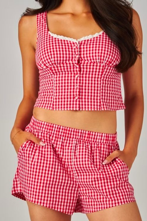 Merica' Gingham Set