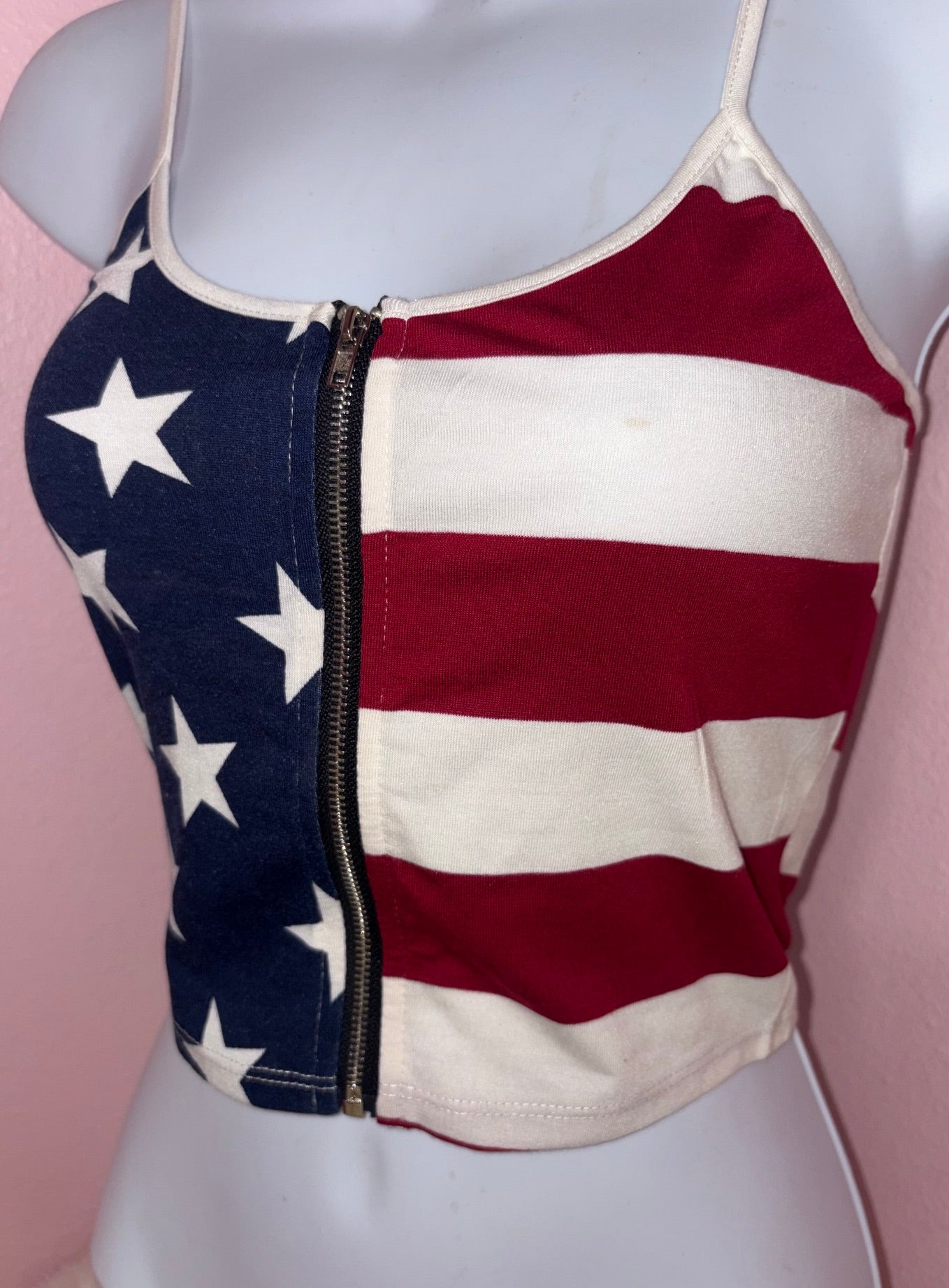 Merica' Zip Up Tank