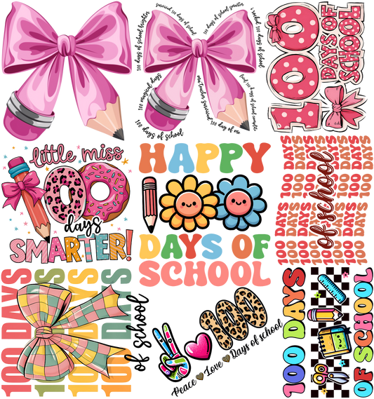 100 Days Gangsheet 22.5"X24"
