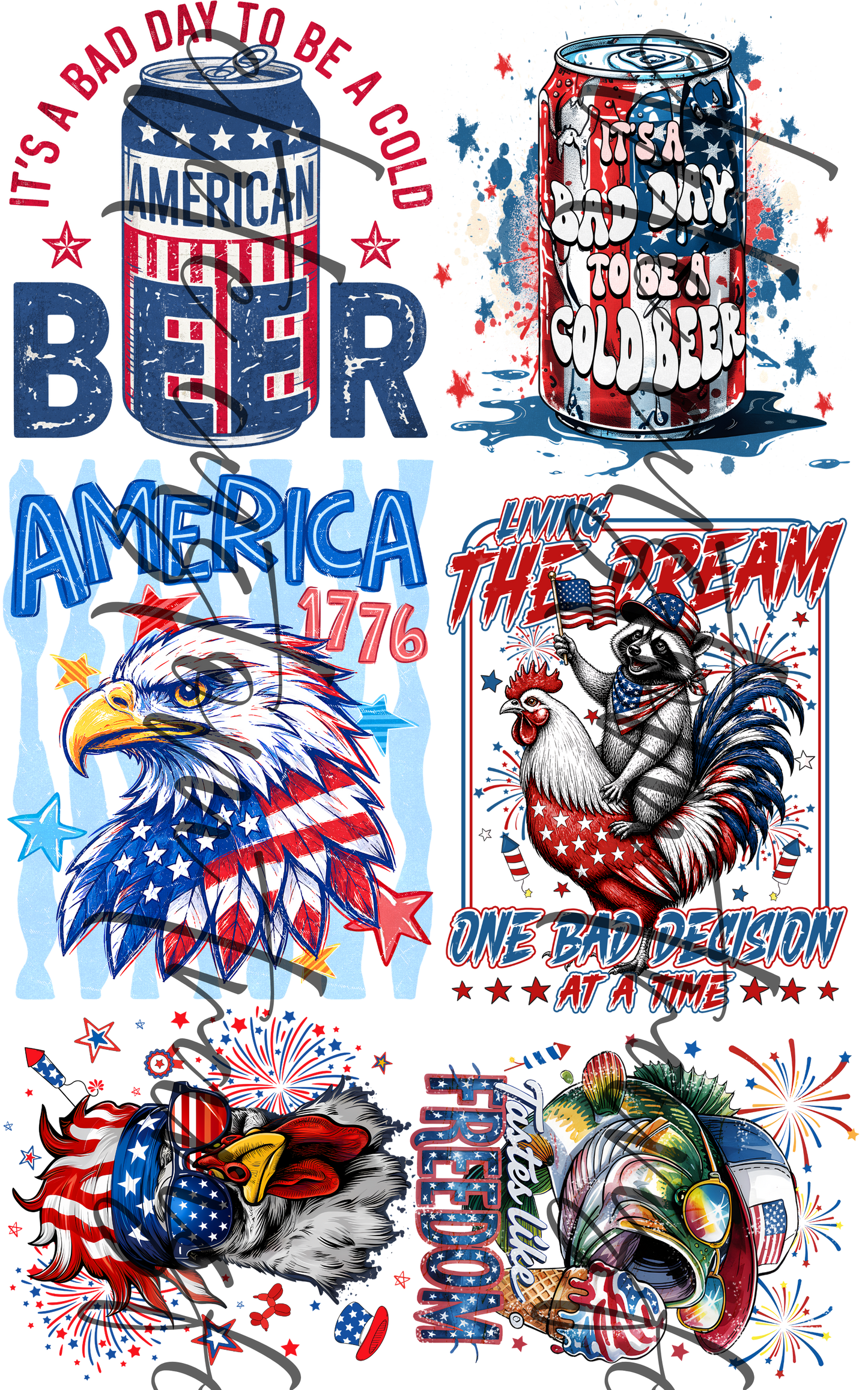 fourth of july 36" adult men