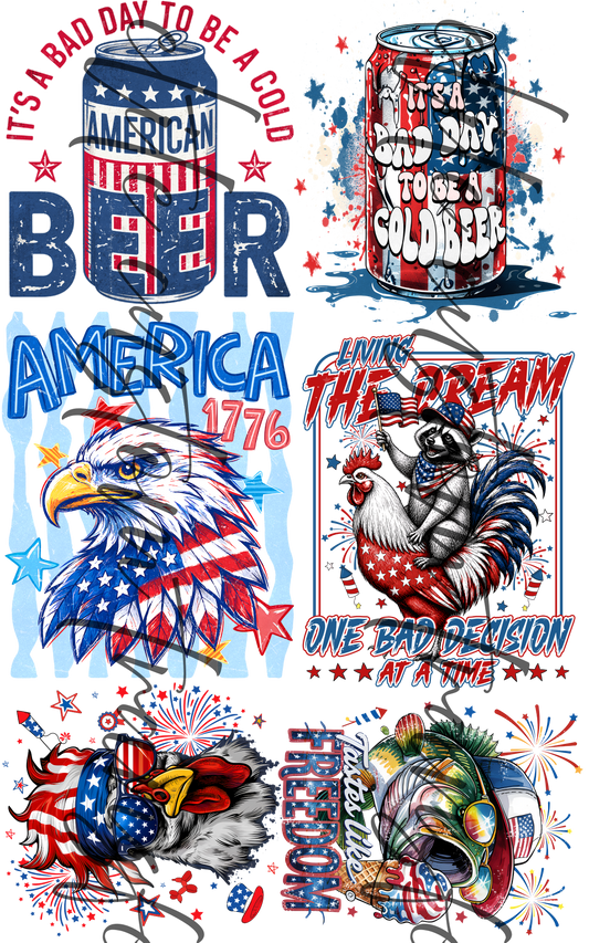 fourth of july 36" adult men