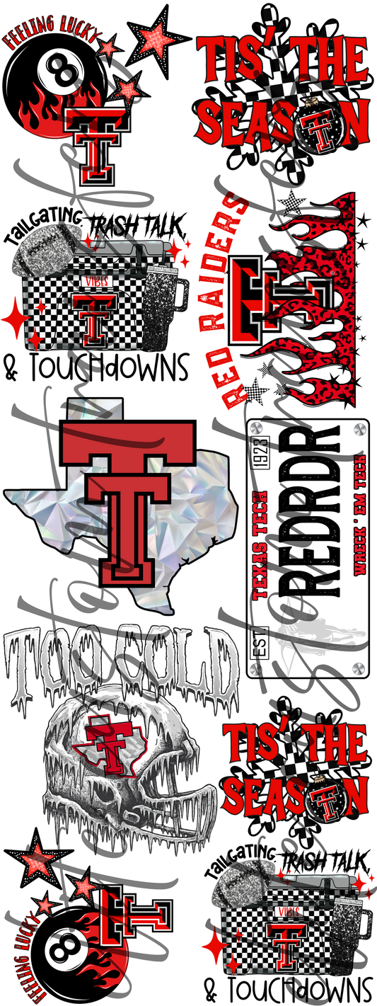 Texas Tech adult/os and youth 22.5"X60"